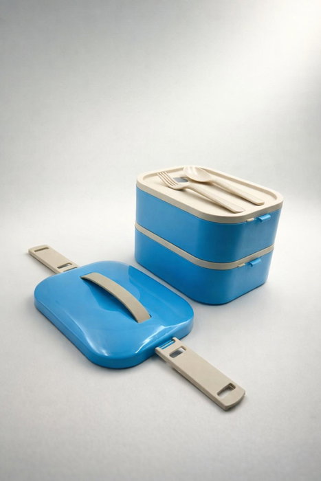 Hermia Caja de almuerzo BU0131 Azul de 1300 ml